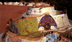 Antoni Gaudi : bancs au Park Güell